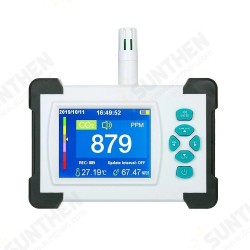 Upgraded SR-510A Carbon Dioxide Detector with PDF Output Function Rechargeable Battery Portable CO2 Meter Tester CO2 Sensor Upgraded SR-510A Carbon Dioxide Detector with PDF Output Function Rechargeable Battery Portable CO2 Meter Tester CO2 Sensor