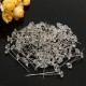 100pcs Clear Diamante Flowers Pins Wedding Bouquet Supplies Diamond Corsage Florist Craft