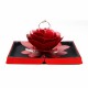 3D Folding Rotating Rose Ring Box Birthday Valentine's Day Jewelry Display