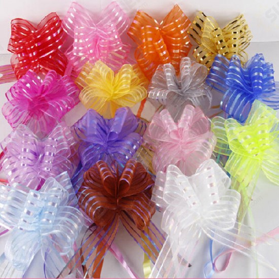 50mm Organaza Ribbon Wedding Party Ribbons Pull Bows Gift Wrap Decoration