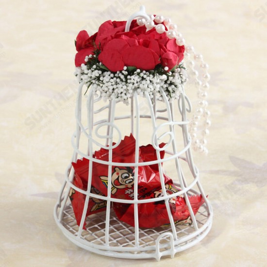 Bird Cage Wedding Candy Sweet Box Party Gift Candy Boxes Chocolate Flower Metel Box