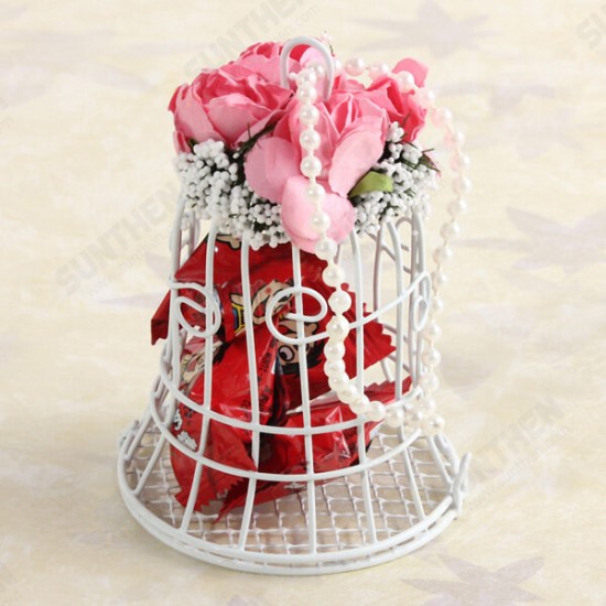 Bird Cage Wedding Candy Sweet Box Party Gift Candy Boxes Chocolate Flower Metel Box