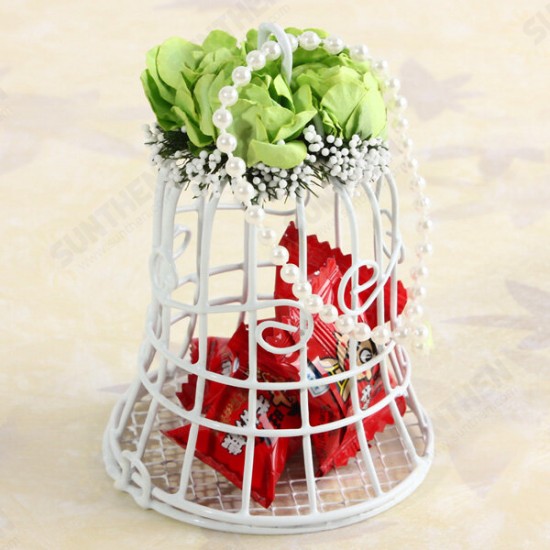 Bird Cage Wedding Candy Sweet Box Party Gift Candy Boxes Chocolate Flower Metel Box