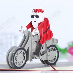 Christmas 3D Motorcycle Santa Claus Pop Up Greeting Card Christmas Gifts Party Greeting Card Christmas 3D Motorcycle Santa Claus Pop Up Greeting Card Christmas Gifts Party Greeting Card