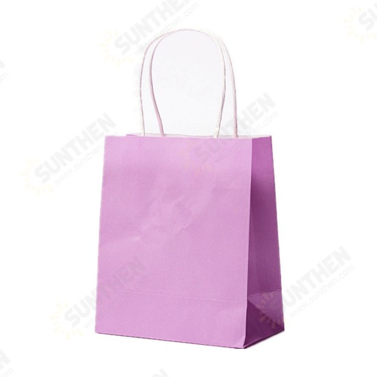 Colorful Kraft Paper Gift Bag Wedding Party Handle Paper Gift Bags