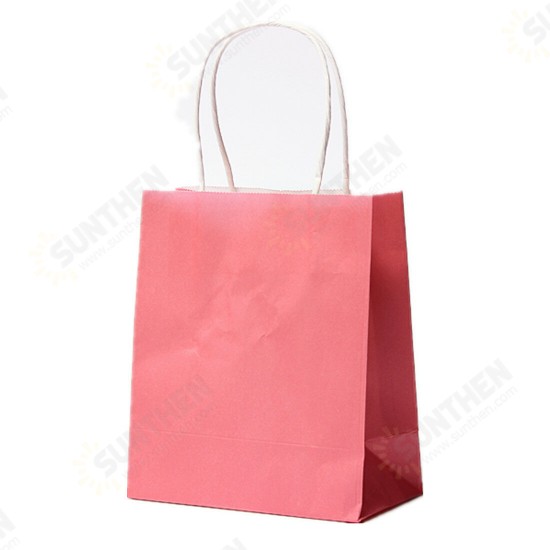 Colorful Kraft Paper Gift Bag Wedding Party Handle Paper Gift Bags