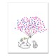 Frameless Elephant Wedding Paper Card Guest Book Signaturing Inkpad Sign Birthday Party Decorations