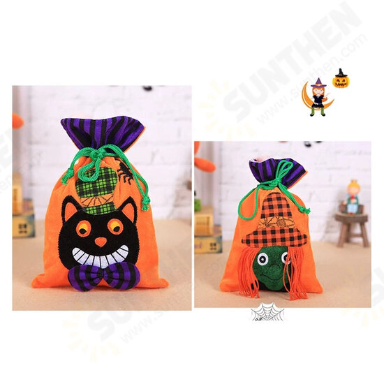 Halloween Children Chocolate Candy Packaging Bag Velvet Gift Bag