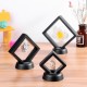 Square 3D Album Floating Frame Holder Coin Box Jewelry Box Display Showcase with Stand