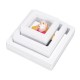 Square 3D Album Floating Frame Holder Coin Box Jewelry Box Display Showcase with Stand