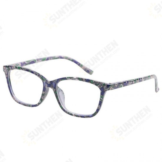 Camellia Color Cat Eye Pattern Fashion Reading Glasses Resin With Bag