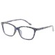 Camellia Color Cat Eye Pattern Fashion Reading Glasses Resin With Bag Camellia Color Cat Eye Pattern Fashion Reading Glasses Resin With Bag