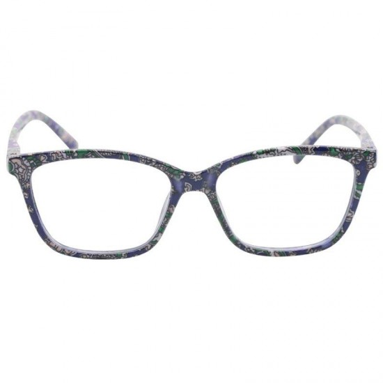 Camellia Color Cat Eye Pattern Fashion Reading Glasses Resin With Bag