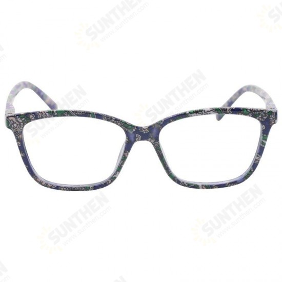 Camellia Color Cat Eye Pattern Fashion Reading Glasses Resin With Bag