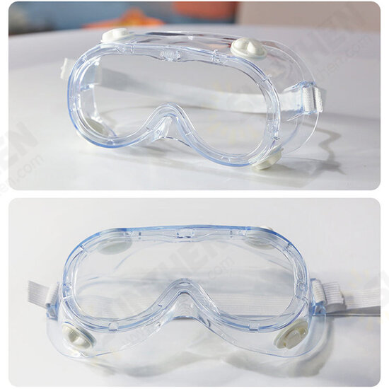 FDA CE Safety Goggles Anti Fog Dust Protective Goggles Splash-proof Glasses Lens Lab Work Eye Protection