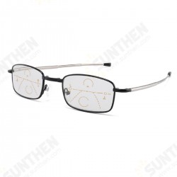 Fashion Blue-light-proof High-end Antenna Folding Presbyopic Intelligent Discoloration Multi-focus Metal Presbyopic Glasses for Men And Women Reading Glasses Fashion Blue-light-proof High-end Antenna Folding Presbyopic Intelligent Discoloration Multi-focus Metal Presbyopic Glasses for Men And Women Reading Glasses