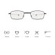 Fashion Blue-light-proof High-end Antenna Folding Presbyopic Intelligent Discoloration Multi-focus Metal Presbyopic Glasses for Men And Women Reading Glasses