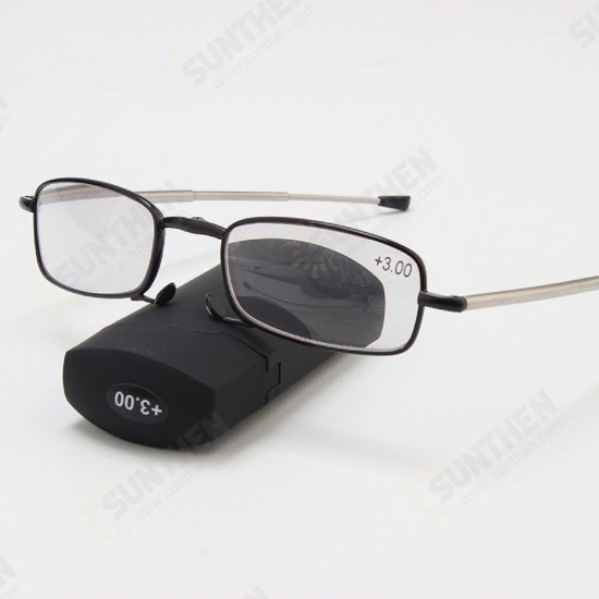 Folding Discolored Presbyopic Glasses for Men and Women with UV-resistant Comfortable Metal Presbyopic Glasses Reading Glasses