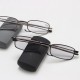 Folding Discolored Presbyopic Glasses for Men and Women with UV-resistant Comfortable Metal Presbyopic Glasses Reading Glasses