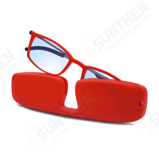 Full Frame Holder Portable Durable Light Weight Resin Reading Glasses Brown Antifatigue Anti Blue Light