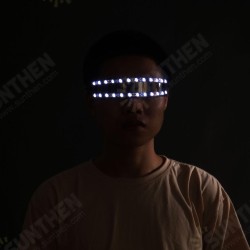 LED Glasses Dazzle Colour Glow Light Flashing Rave Festival Party Glasses Eye Reading Glasses LED Glasses Dazzle Colour Glow Light Flashing Rave Festival Party Glasses Eye Reading Glasses