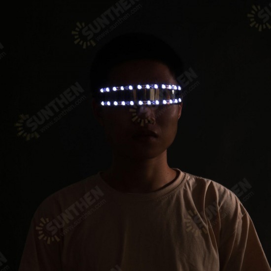 LED Glasses Dazzle Colour Glow Light Flashing Rave Festival Party Glasses Eye Reading Glasses