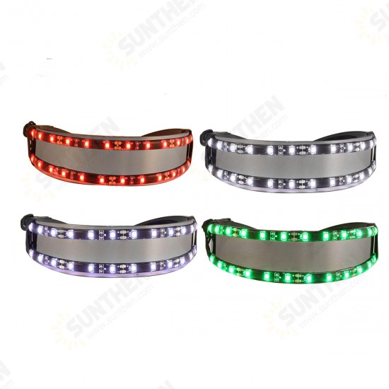 LED Glasses Dazzle Colour Glow Light Flashing Rave Festival Party Glasses Eye Reading Glasses