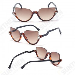 Men Women Personality Metal Frame Glasses UV400 90% Visible Light High Precision Sunglasses Men Women Personality Metal Frame Glasses UV400 90% Visible Light High Precision Sunglasses