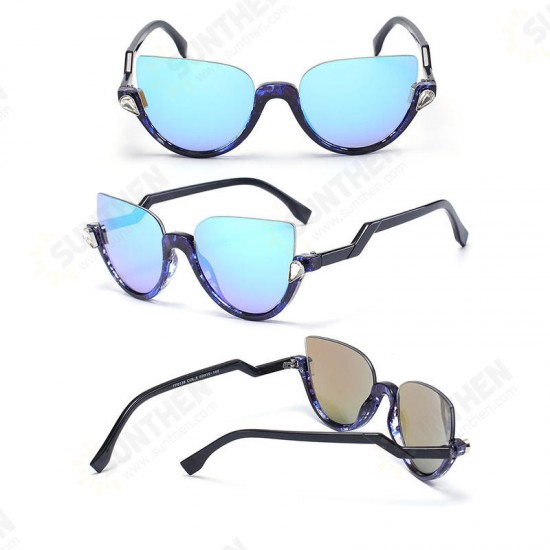 Men Women Personality Metal Frame Glasses UV400 90% Visible Light High Precision Sunglasses