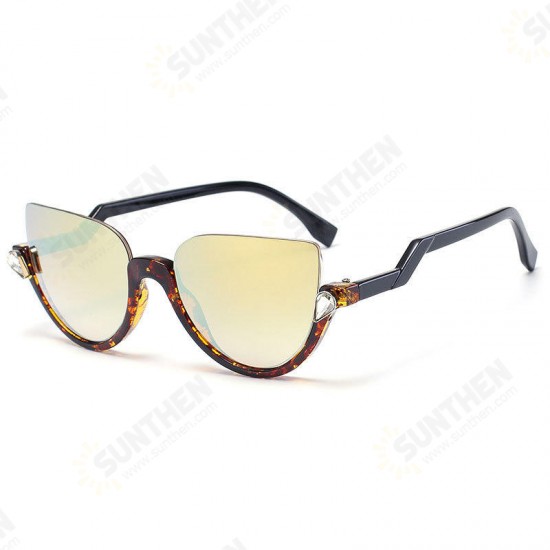 Men Women Personality Metal Frame Glasses UV400 90% Visible Light High Precision Sunglasses