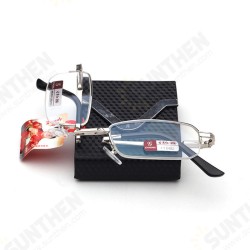 Mens Women Foldable Ultralight Metal Frame Vision Care Reading Glasses Eyeglasses With Case Mens Women Foldable Ultralight Metal Frame Vision Care Reading Glasses Eyeglasses With Case
