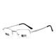 Mens Women Foldable Ultralight Metal Frame Vision Care Reading Glasses Eyeglasses With Case