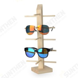 Natural Wood Wooden Sunglasses Eyeglasseses Display Rack Stand Holder Organizer 3/4/5/6 Layers Natural Wood Wooden Sunglasses Eyeglasseses Display Rack Stand Holder Organizer 3/4/5/6 Layers