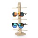 Natural Wood Wooden Sunglasses Eyeglasseses Display Rack Stand Holder Organizer 3/4/5/6 Layers