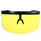 Polarized Lens Mask Sun Glasses Futuristic Costume Party Eyes Mirrored Frame 5 Color