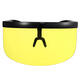 Polarized Lens Mask Sun Glasses Futuristic Costume Party Eyes Mirrored Frame 5 Color