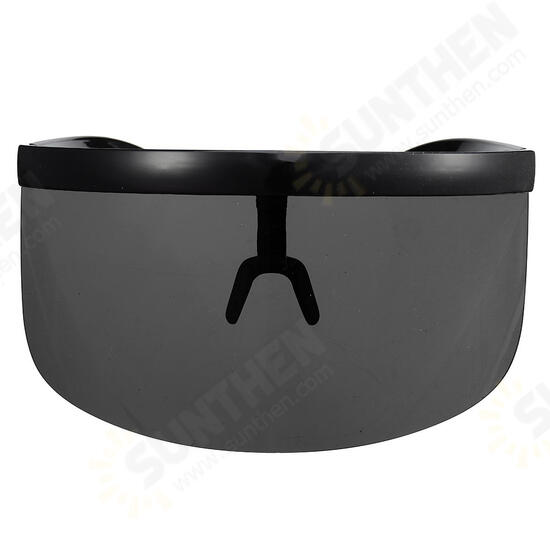 Polarized Lens Mask Sun Glasses Futuristic Costume Party Eyes Mirrored Frame 5 Color