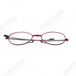 Portable Folding Comfortable Reading Glasses Metal Full Frame With Case Portable Folding Comfortable Reading Glasses Metal Full Frame With Case