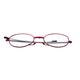 Portable Folding Comfortable Reading Glasses Metal Full Frame With Case