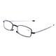 Portable Folding Comfortable Reading Glasses Metal Full Frame With Case