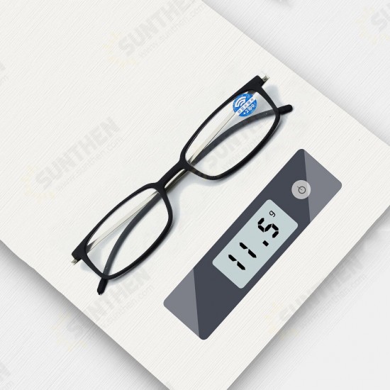 Portable TR90 Anti-Bluelight Presbyopic Reading Glasses+Case Ultra-thin Paper High-definition Resin Bookmark Glasses for Men & Women Portable TR90 Anti-Bluelight Presbyopic Reading Glasses+Case Ultra-thin Paper High-definition Resin Bookmark Glasses for Men & Women