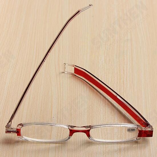 Red 360 Degree Rotation Rotating Folding Presbyopic Reading Glasses Strength 1.0 1.5 2.0 2.5 3.0 3.5