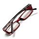 Red Female Diamond Flower Frame Presbyopic Reading Glasses Eyeglasseess 1.0 1.5 2.0 2.5 3.0 3.5 4.0