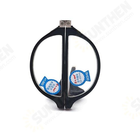 Resin Film Anti-blue Reading Glasses Shell-shaped Folding Presbyopic Glasses with Storage Case Resin Film Anti-blue Reading Glasses Shell-shaped Folding Presbyopic Glasses with Storage Case