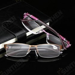 Stainless Steel Resin Lens Reading Glasses Half Frame Presbyopic Glasses Stainless Steel Resin Lens Reading Glasses Half Frame Presbyopic Glasses