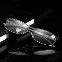 Stainless Steel Resin Lens Reading Glasses Half Frame Presbyopic Glasses Stainless Steel Resin Lens Reading Glasses Half Frame Presbyopic Glasses