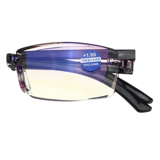 TR90 Anti-blue Reading Glasses Fashion Ultra Light Unisex Box Anti-fatigue Old Glasses Comfortable Folding Reading Glasses
