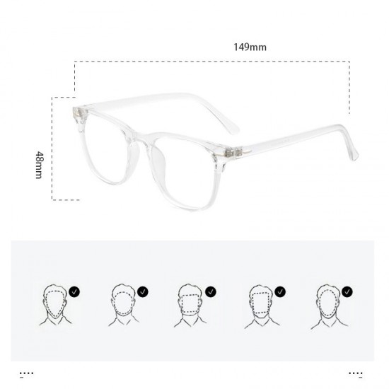 Transparent Finished Myopia Glasses Men Women Black Eyeglasses Prescription Shortsighted Eyewear