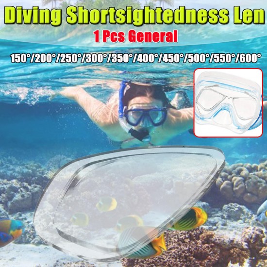 Transparent Resin Universal Swimming Diving Shortsightedness Glasses Myopia Len Lens