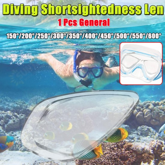 Transparent Resin Universal Swimming Diving Shortsightedness Glasses Myopia Len Lens